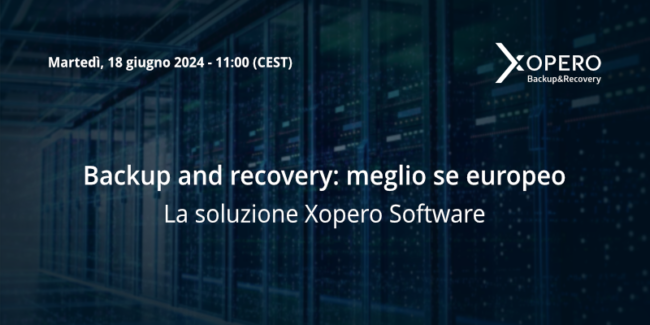 Backup and recovery meglio se europeo. La soluzione Xopero Software new